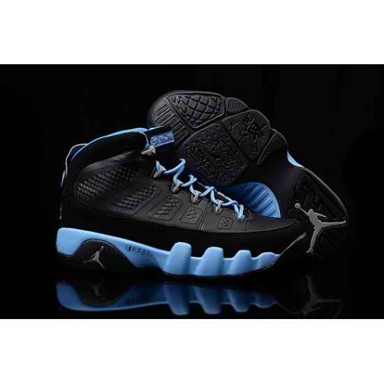 Air Jordan 9 Women Shoes Black Blue